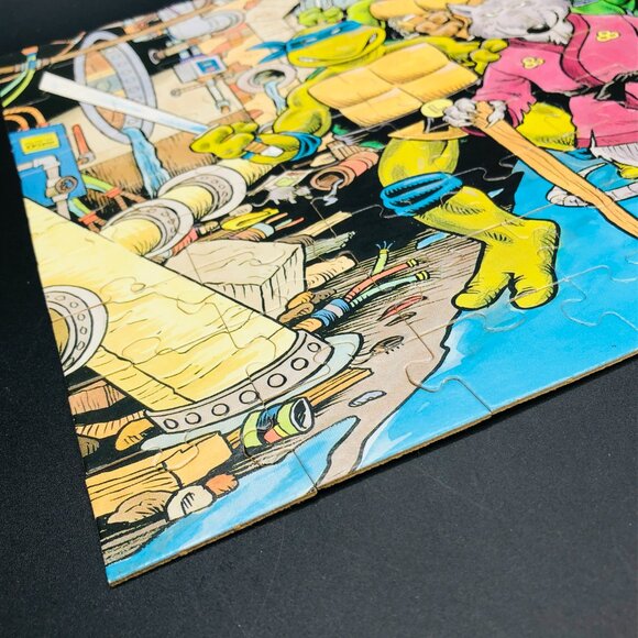 1990 Teenage Mutant Ninja Turtles Original 100 piece Jigsaw Puzzle -COMPLETE - Picture 4 of 11